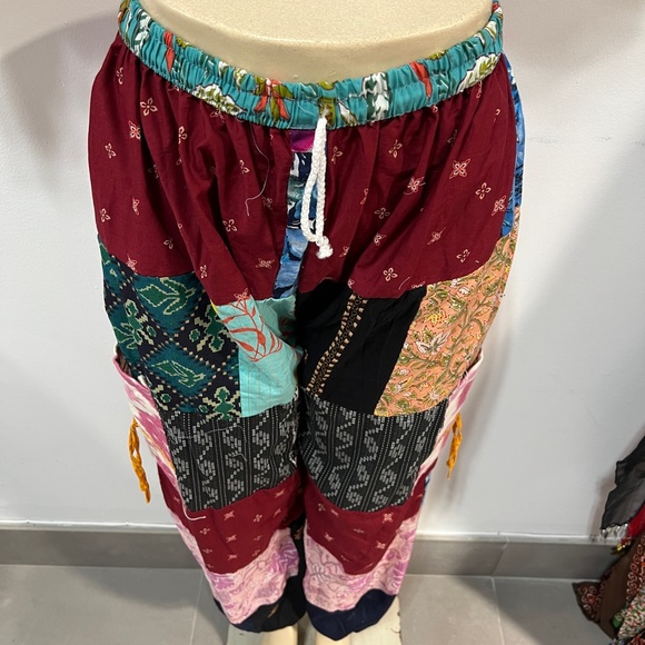 COPY - Unisex handmade boho hippie aladdin alibaba harem yoga pants one size wo… - Picture 2 of 6